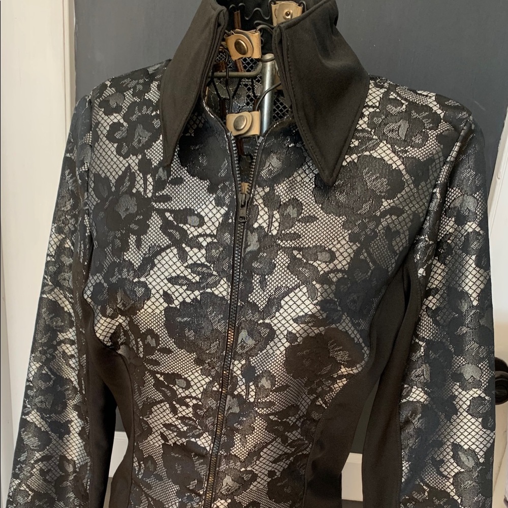 Black silver custom rail pleasure horse shirt